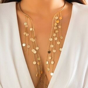 Boho Gold Coin Necklace